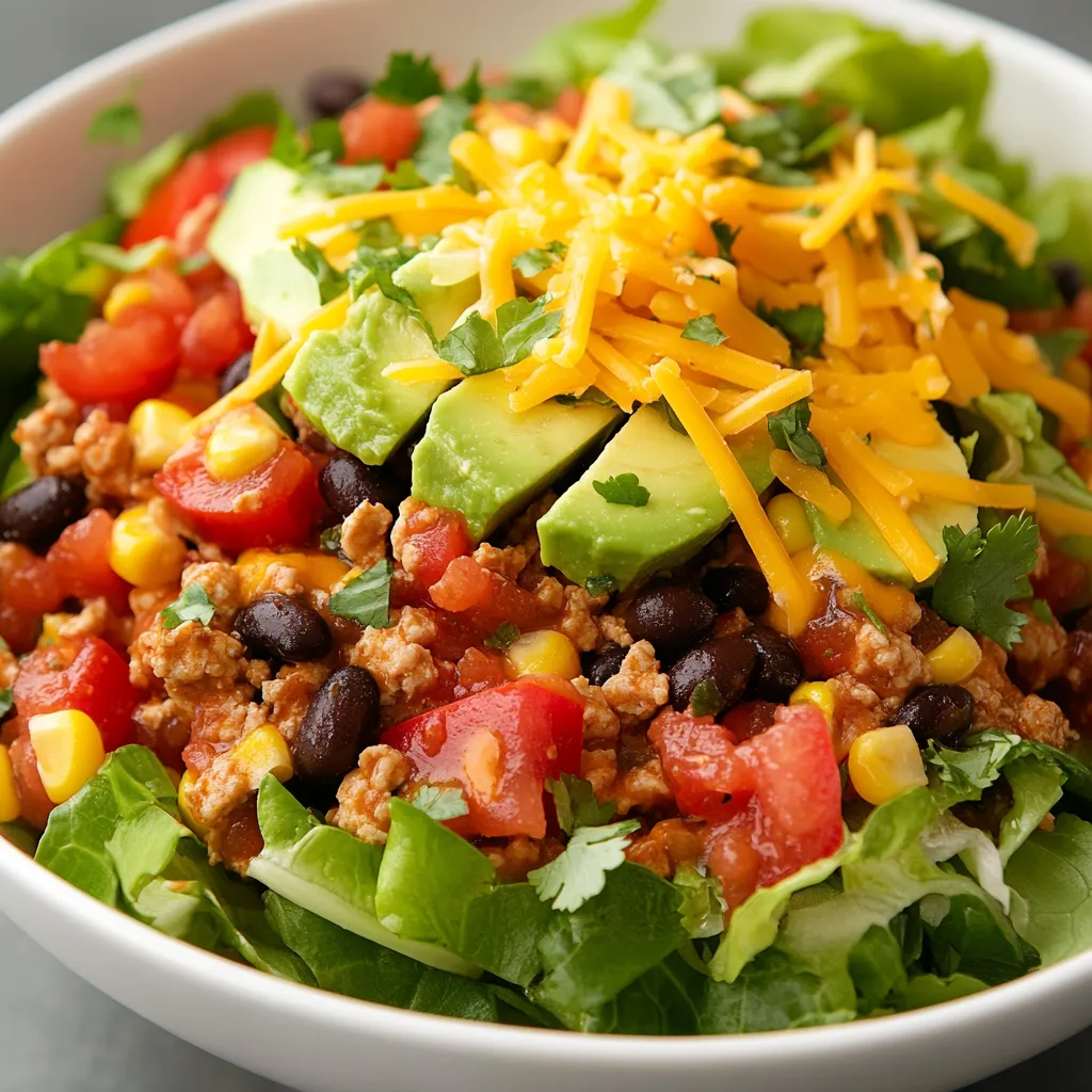 Easy 30-Minute Turkey Taco Salad Meal Prep Recipe